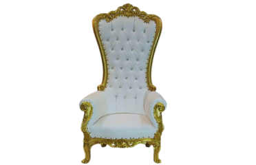 Dollarsmiley Rentals – 6Ft Throne Chair, White