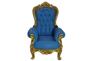 Dollarsmiley Rentals – 4Ft Throne Chair, Blue